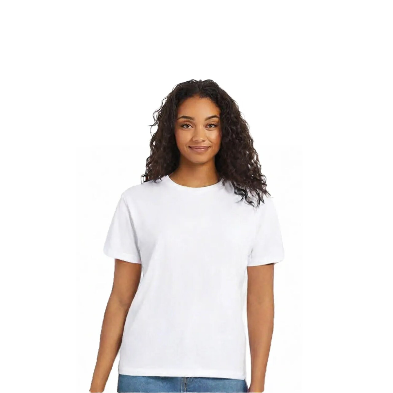 Hanes Pre Shrunk Eco Smart Unisex Cotton Basic Crewneck Tee For Layering Outfits
